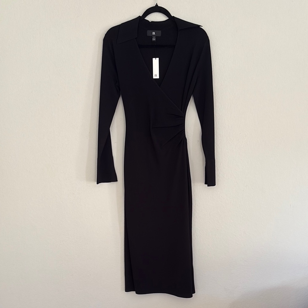 Elegant Black Long Sleeve Dress